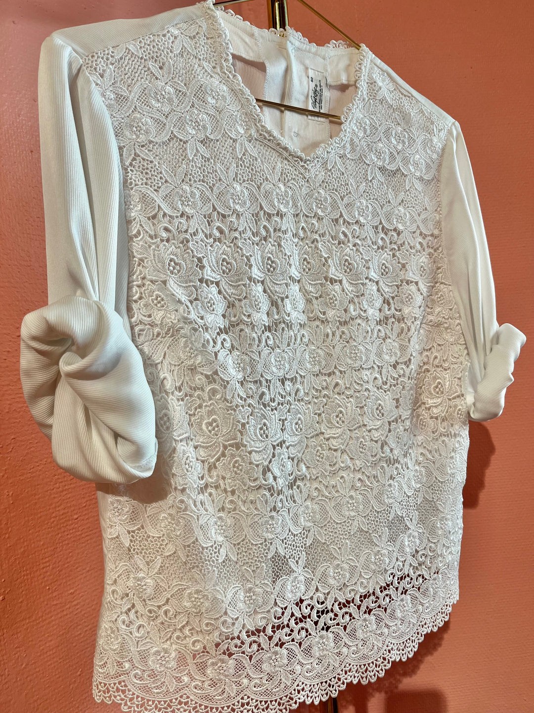 Vintage Vintage bluser S Vintagebluse - 477 Lacecandy str S