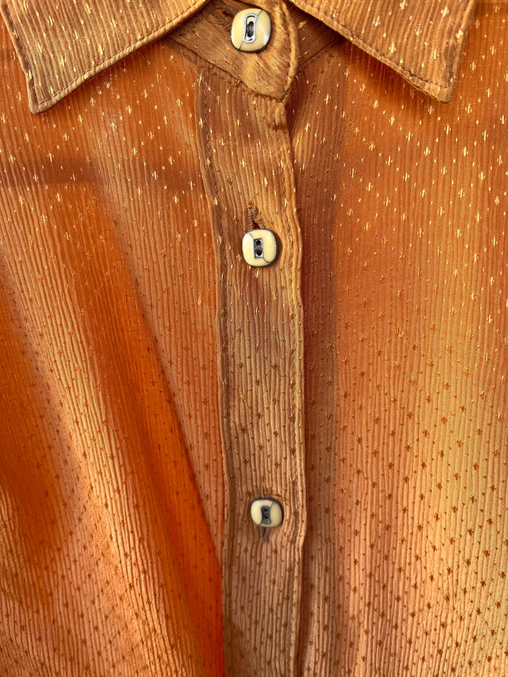 Vintage Vintage bluser S Vintagebluse - 479 Gullsol str S