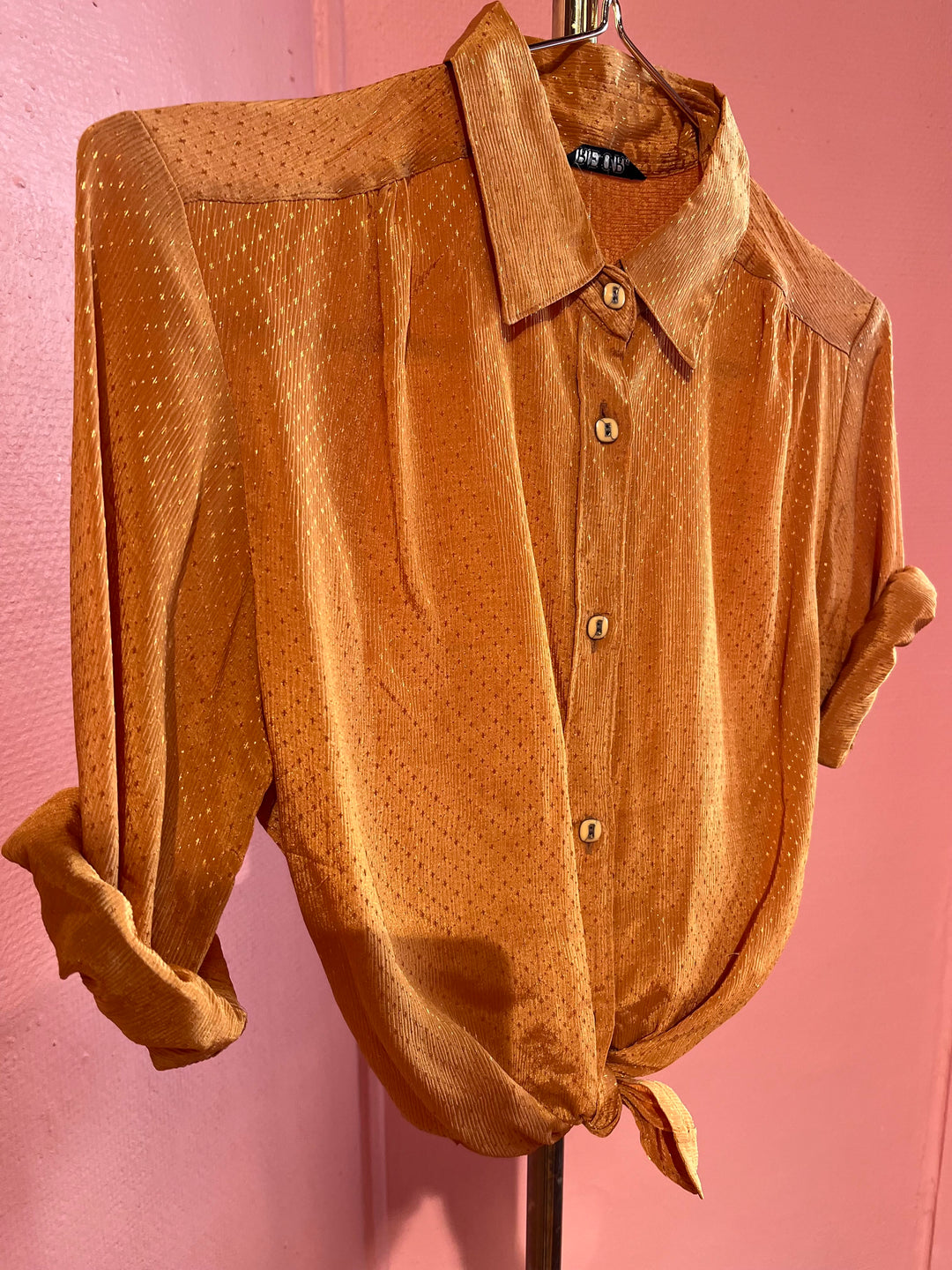 Vintage Vintage bluser S Vintagebluse - 479 Gullsol str S