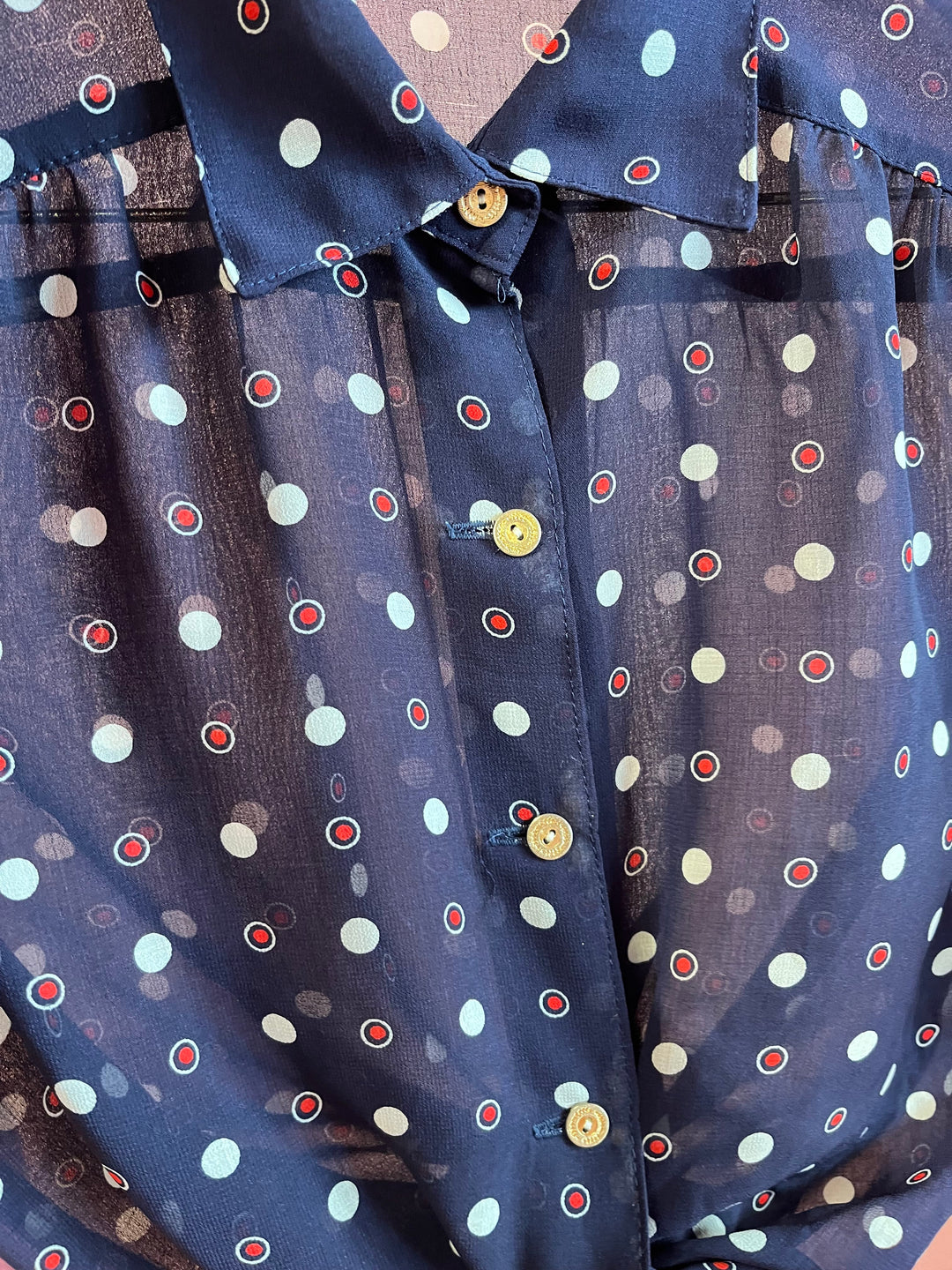 Vintage Vintage bluser XS Vintagebluse - 482 Såpebobler str XS