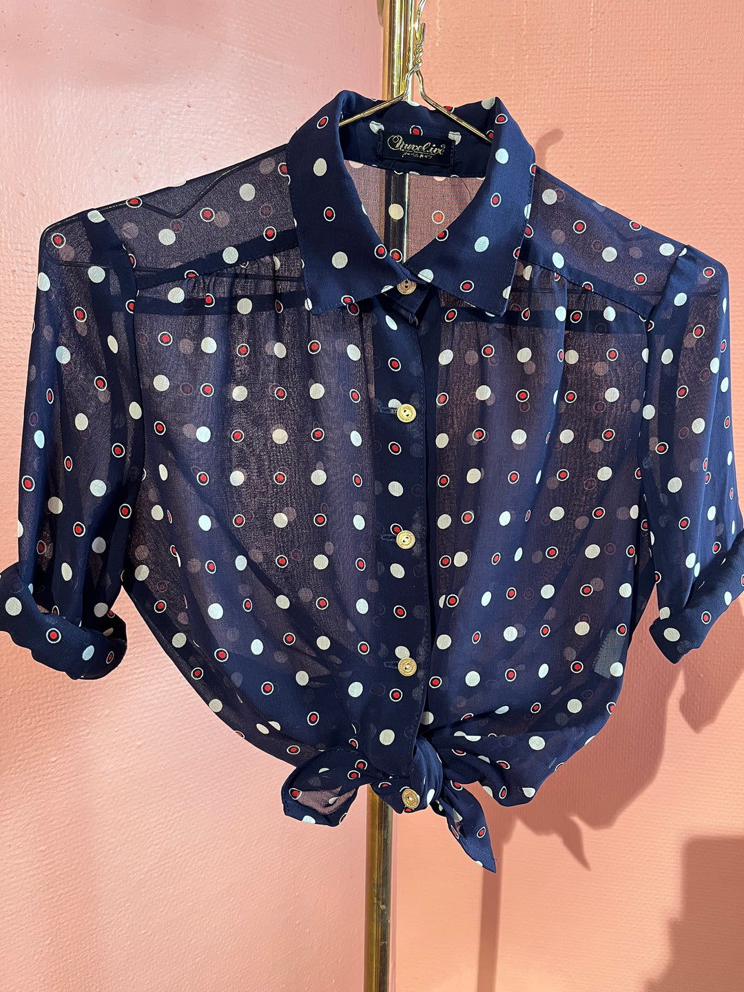 Vintage Vintage bluser XS Vintagebluse - 482 Såpebobler str XS