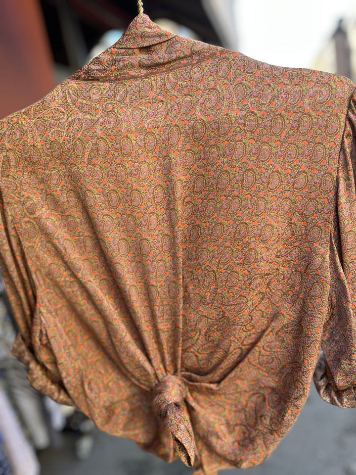 Vintage Vintage bluser M Vintagebluse - 484 Gullhage str M