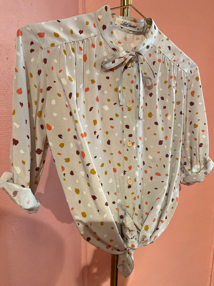 Vintage Vintage bluser S Vintagebluse - 488 Pletty str S