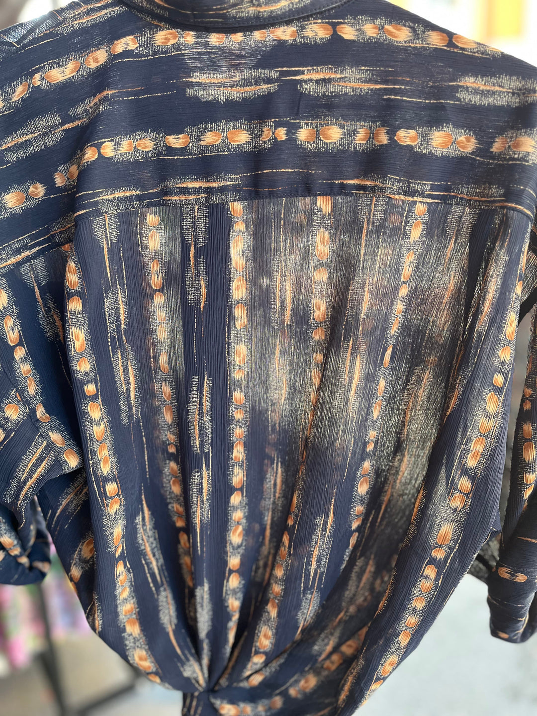 Vintage Vintage bluser L Vintagebluse - 491 Karamell str L