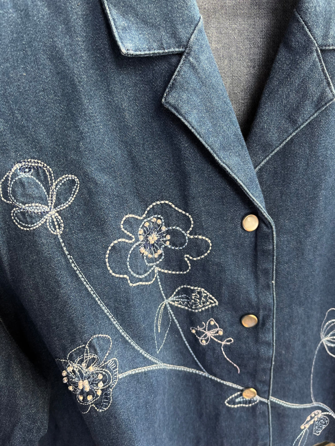 Vintage Vintage bluser M Vintagebluse - 499 Butterfly str M
