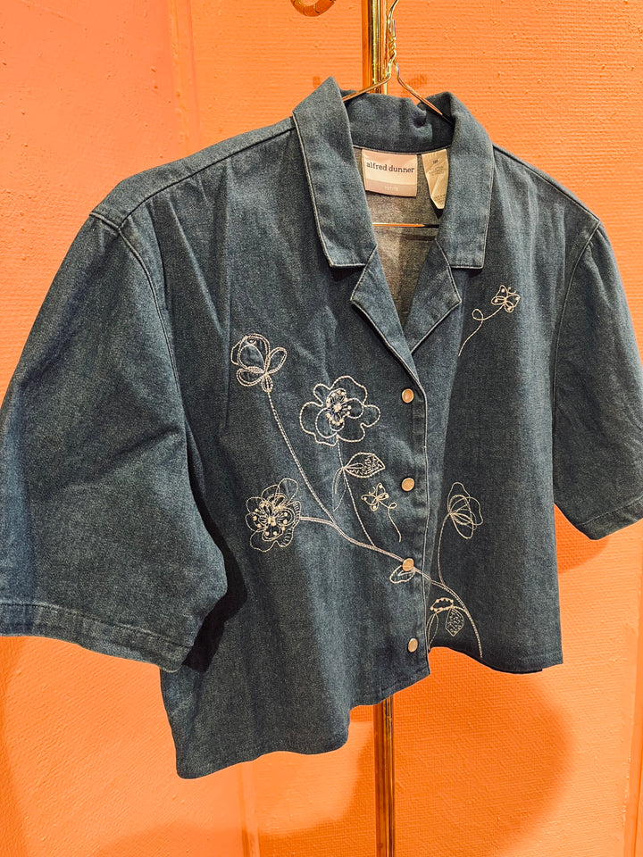 Vintage Vintage bluser M Vintagebluse - 499 Butterfly str M