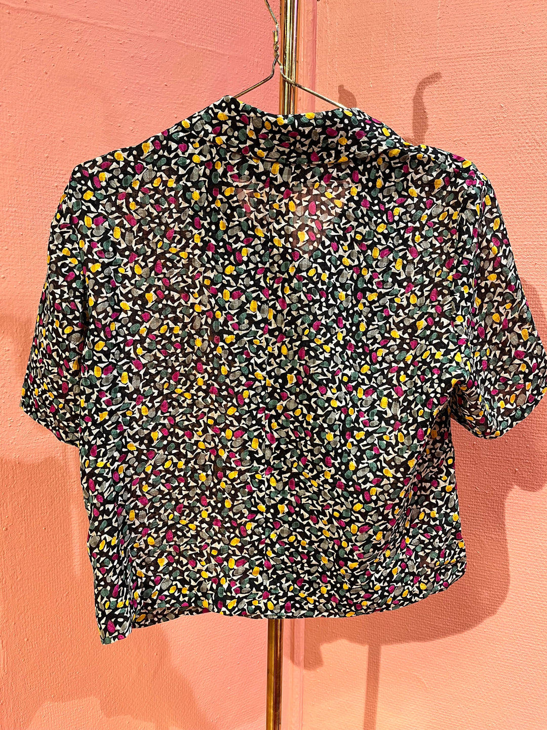 Vintage Vintage bluser M Vintagebluse - 505 Picasso Konfetti str M