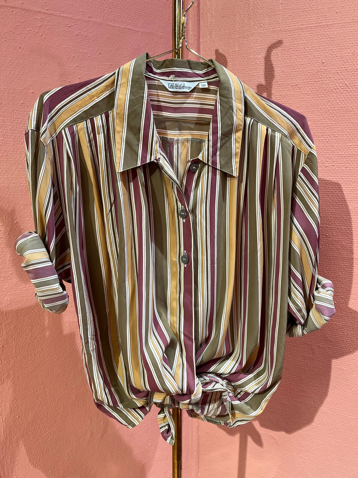 Vintage Vintage bluser 2XL Vintagebluse - 507 Duse striper str 2XL