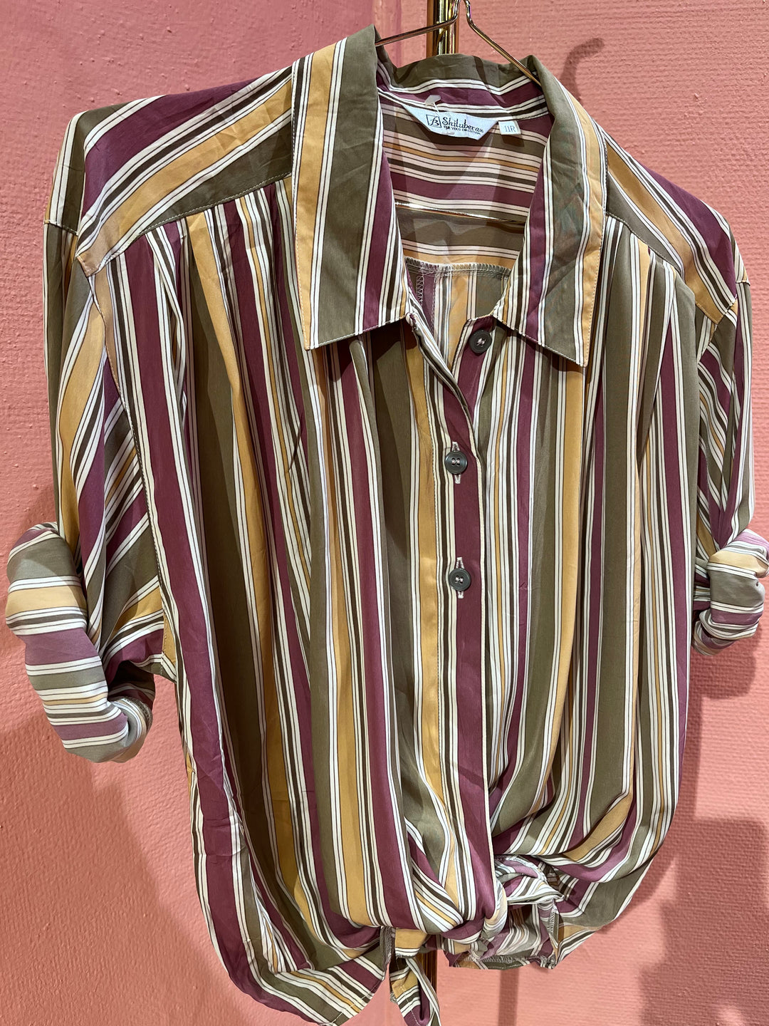 Vintage Vintage bluser 2XL Vintagebluse - 507 Duse striper str 2XL