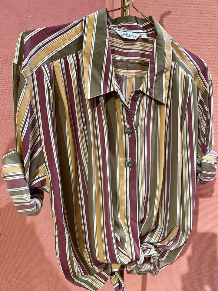 Vintage Vintage bluser 2XL Vintagebluse - 507 Duse striper str 2XL