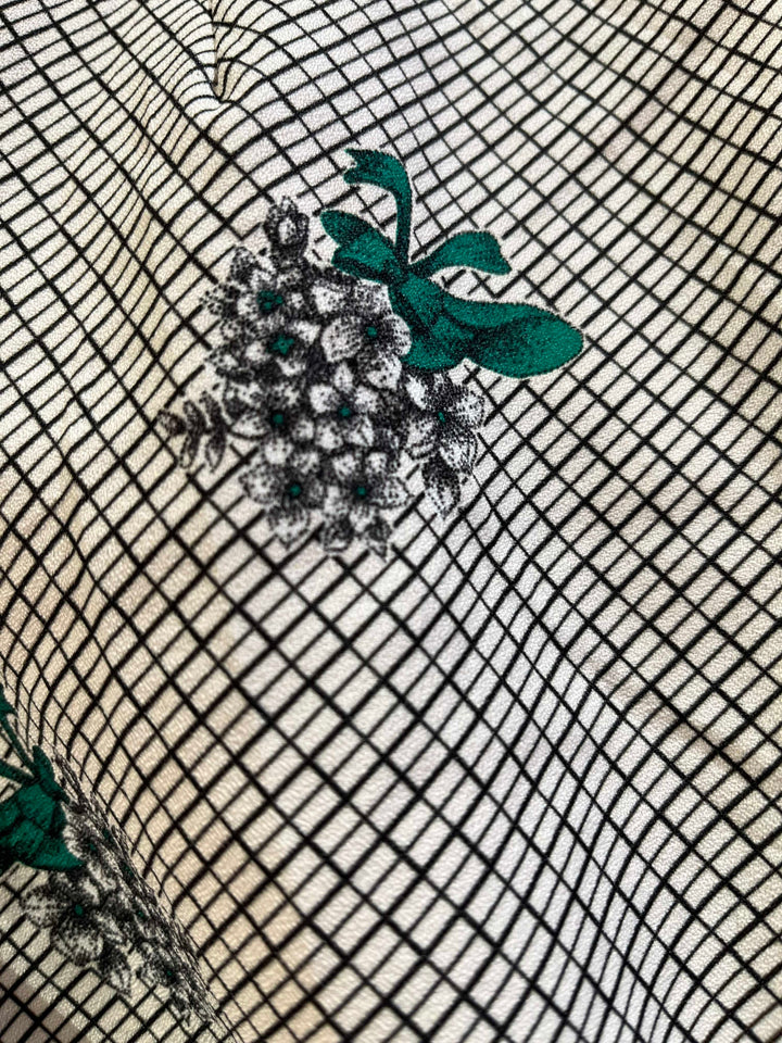 Vintage Vintage bluser S Vintagebluse - 509 Grønn bukett str S