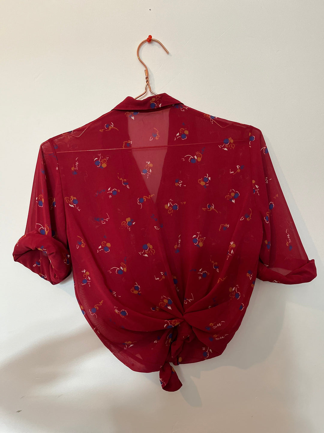 Vintage Vintage bluser XS Vintagebluse - Abstrakte legg, str XS
