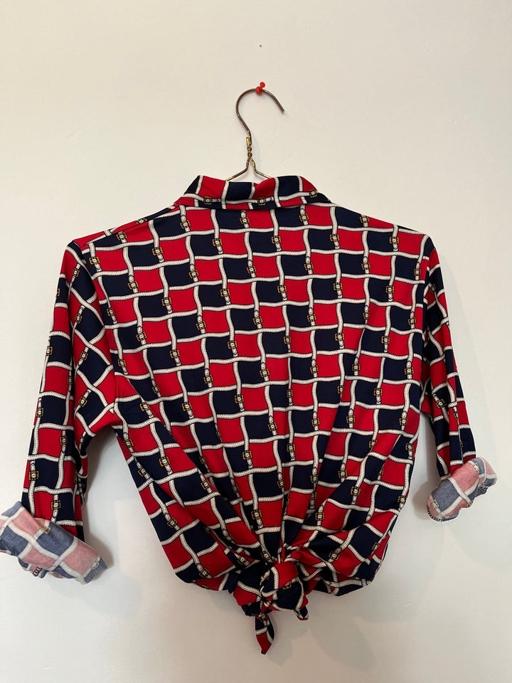 Vintage Vintage bluser XS Vintagebluse - Beltebluse, str XS