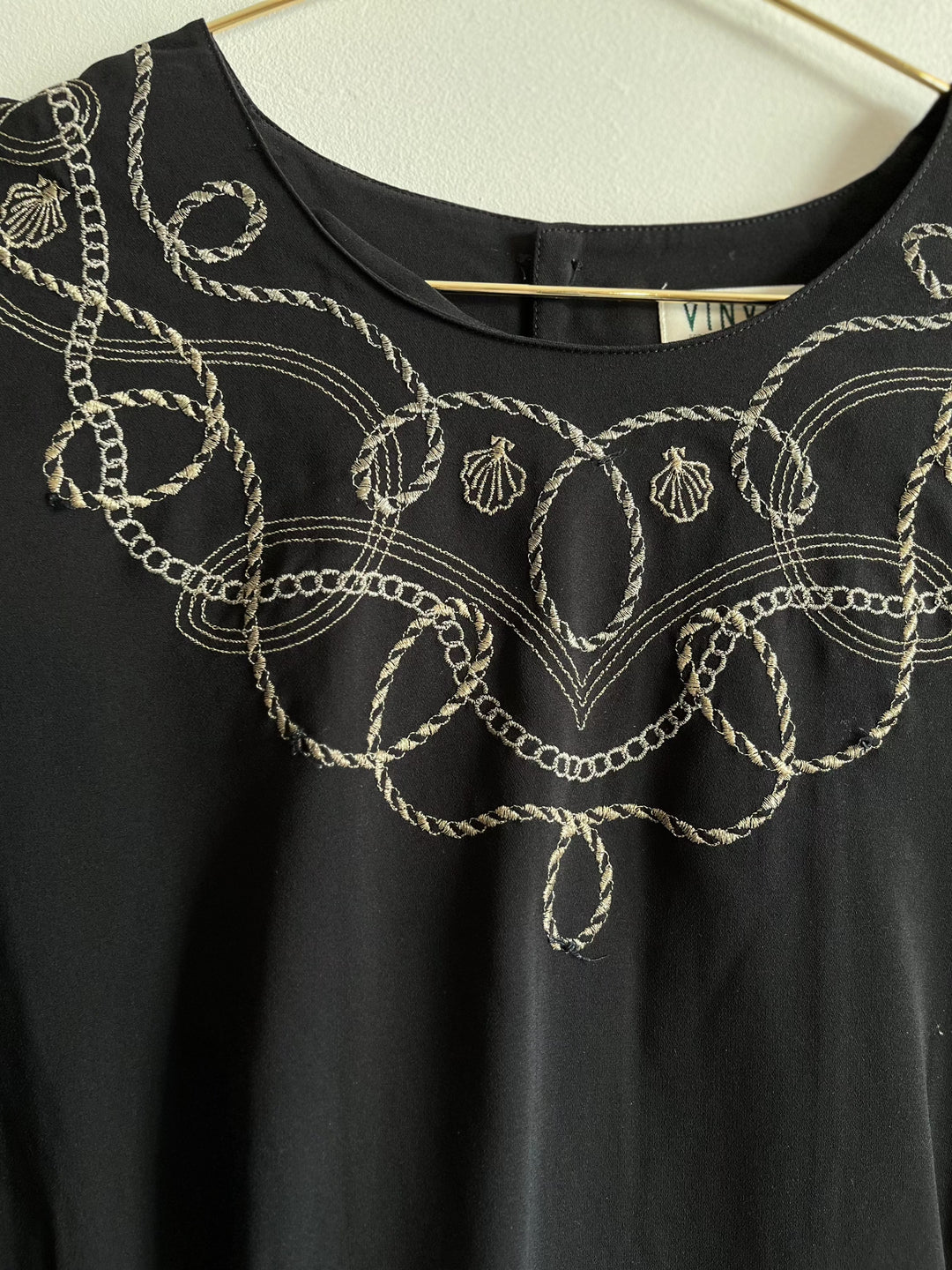 Vintage Vintage bluser M Vintagebluse - Broderilenker, str M
