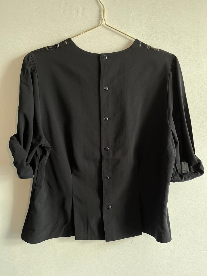 Vintage Vintage bluser M Vintagebluse - Broderilenker, str M