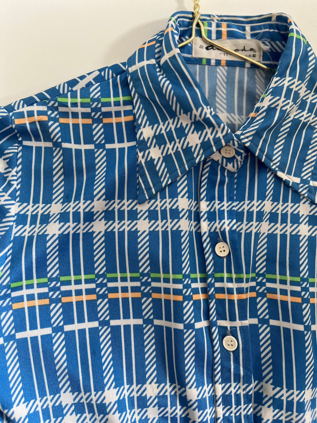 Vintage Vintage bluser XXS Vintagebluse - Candyruter, str XXS