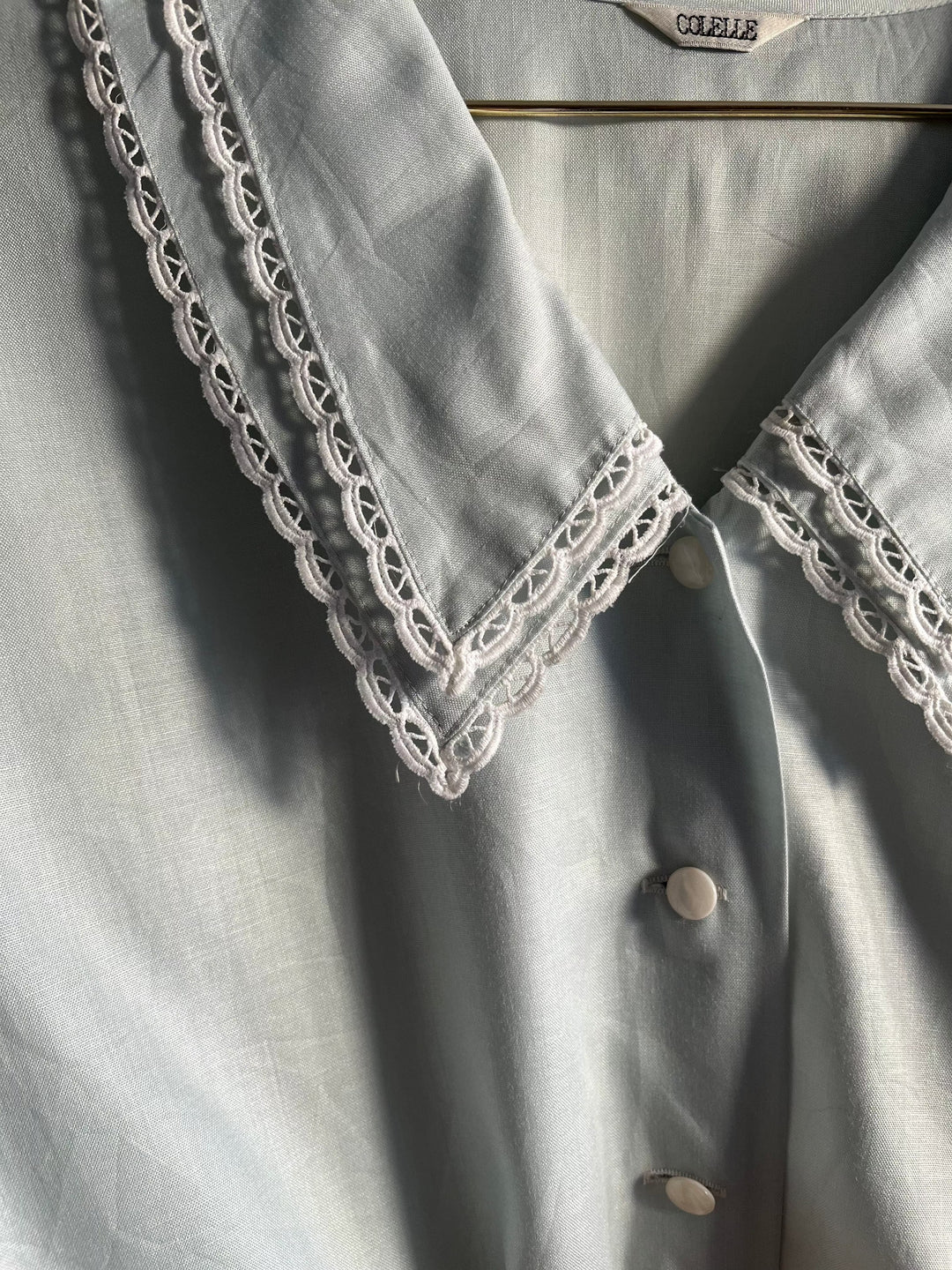 Vintage Vintage bluser S Vintagebluse - Dobbel krage, str S