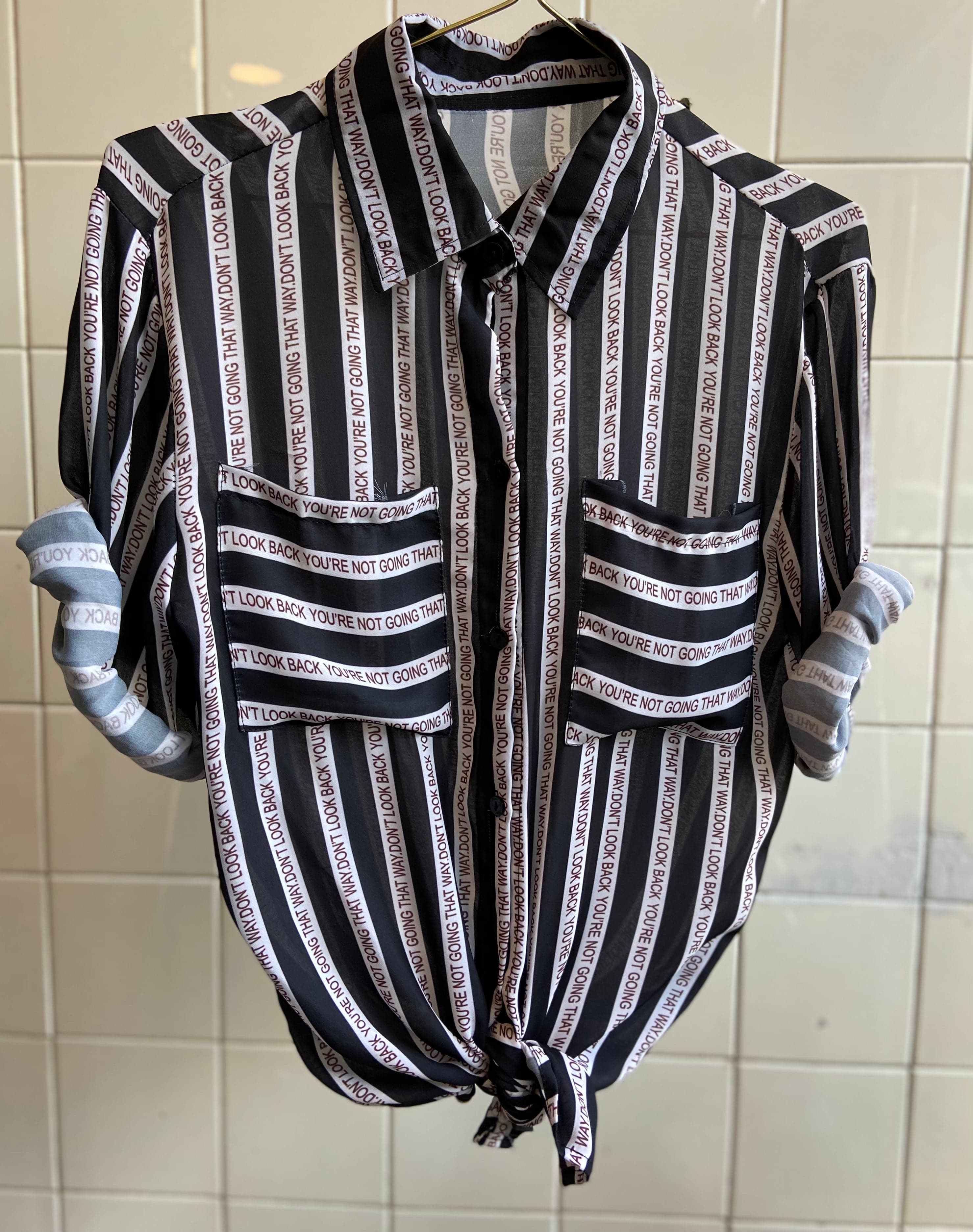 Vintage Vintage bluser S Vintagebluse -  Don't look back, str S