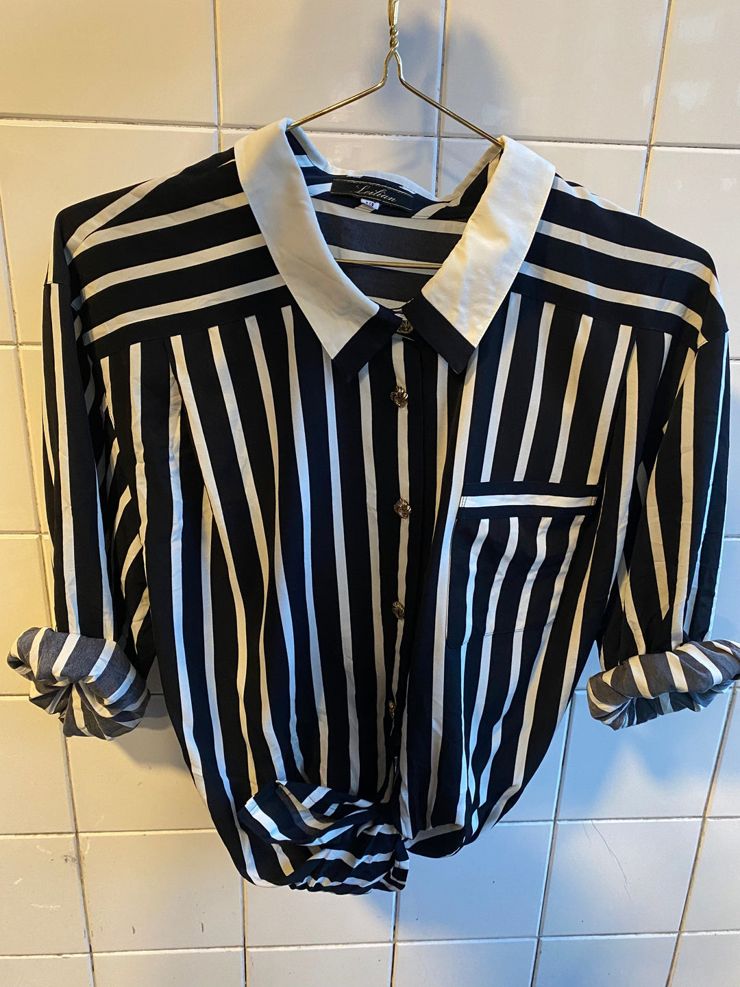 Vintage Vintage bluser L Vintagebluse - Eleganse, str L