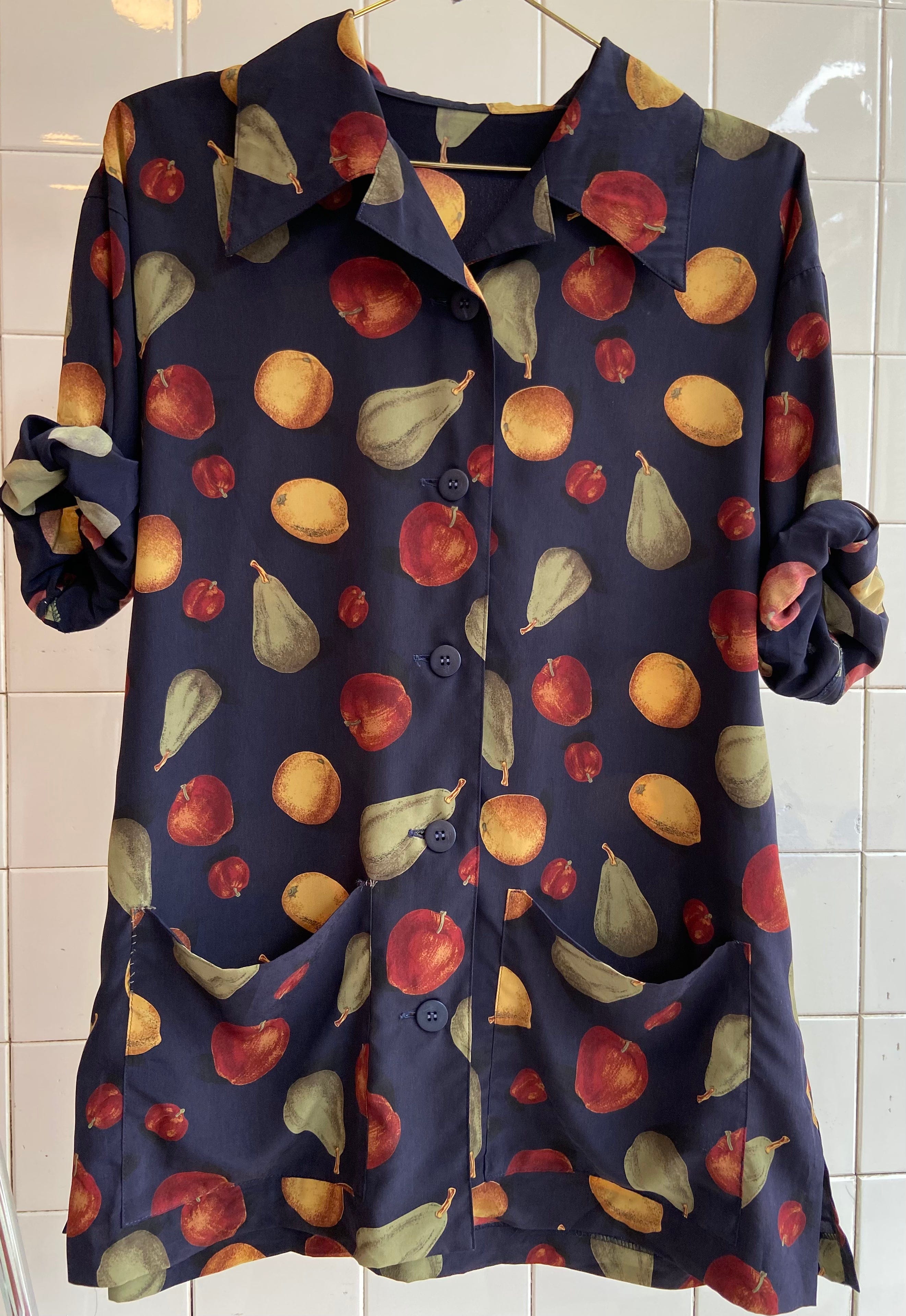 Vintage Vintage bluser M Vintagebluse - Epler og pærer, str M