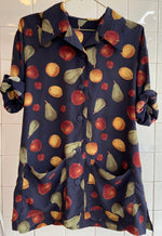 Last inn bildet i Galleri-visningsprogrammet, Vintage Vintage bluser M Vintagebluse - Epler og pærer, str M
