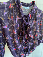 Last inn bildet i Galleri-visningsprogrammet, Vintage Vintage bluser S Vintagebluse - Fargerik geometri , str S
