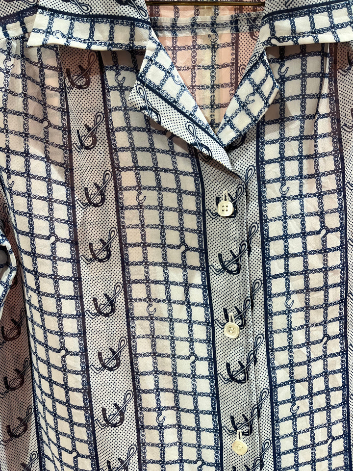 Vintage Vintage bluser S Vintagebluse - Hestesko, str S