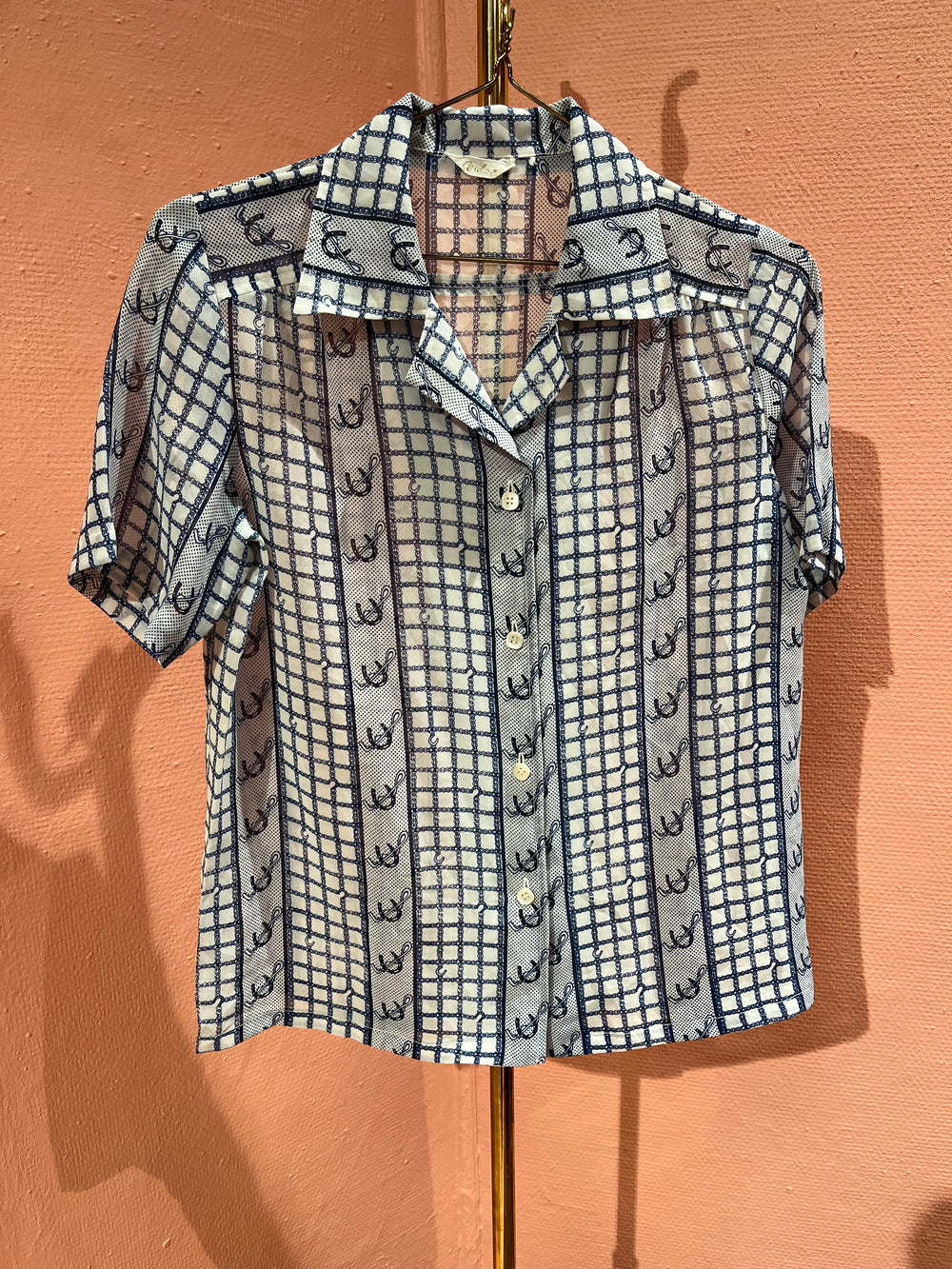 Vintage Vintage bluser S Vintagebluse - Hestesko, str S