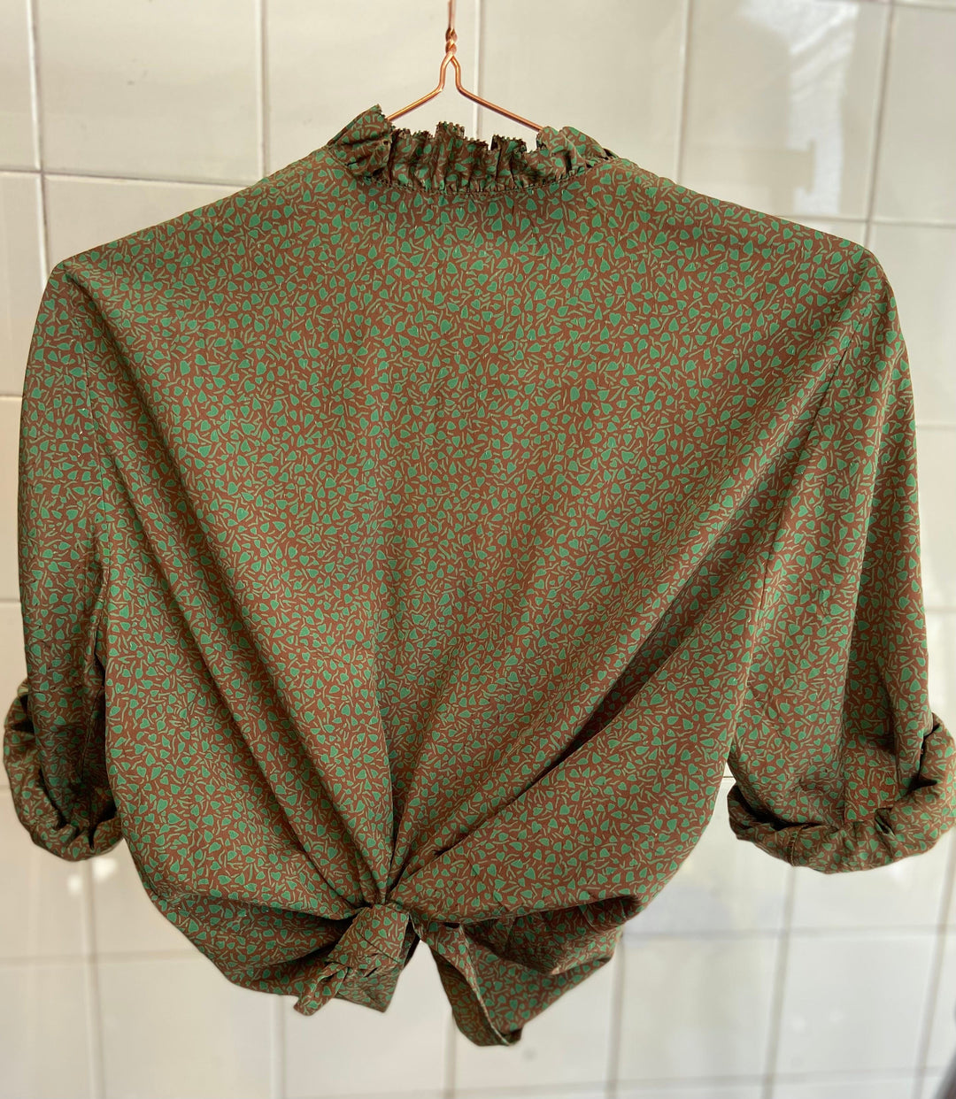 Vintage Vintage bluser L Vintagebluse - Hjerteblader, str L