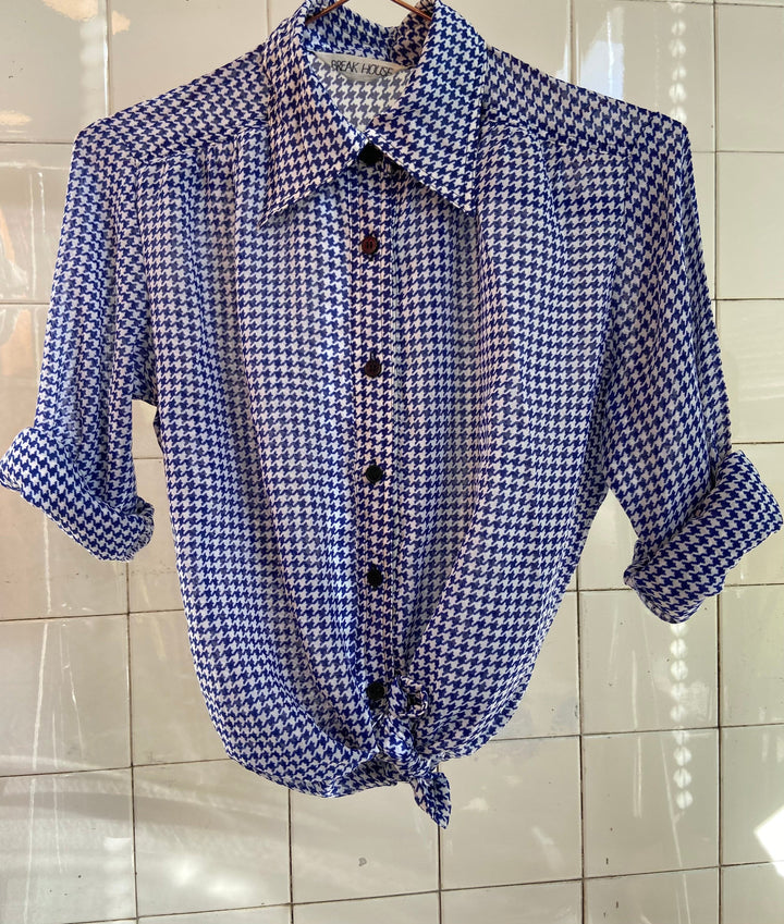 Vintage Vintage bluser M Vintagebluse - Hundetann, str M