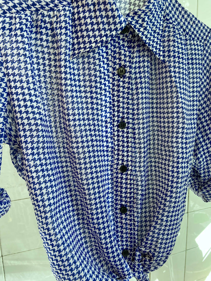 Vintage Vintage bluser M Vintagebluse - Hundetann, str M