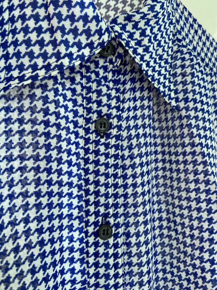 Vintage Vintage bluser M Vintagebluse - Hundetann, str M