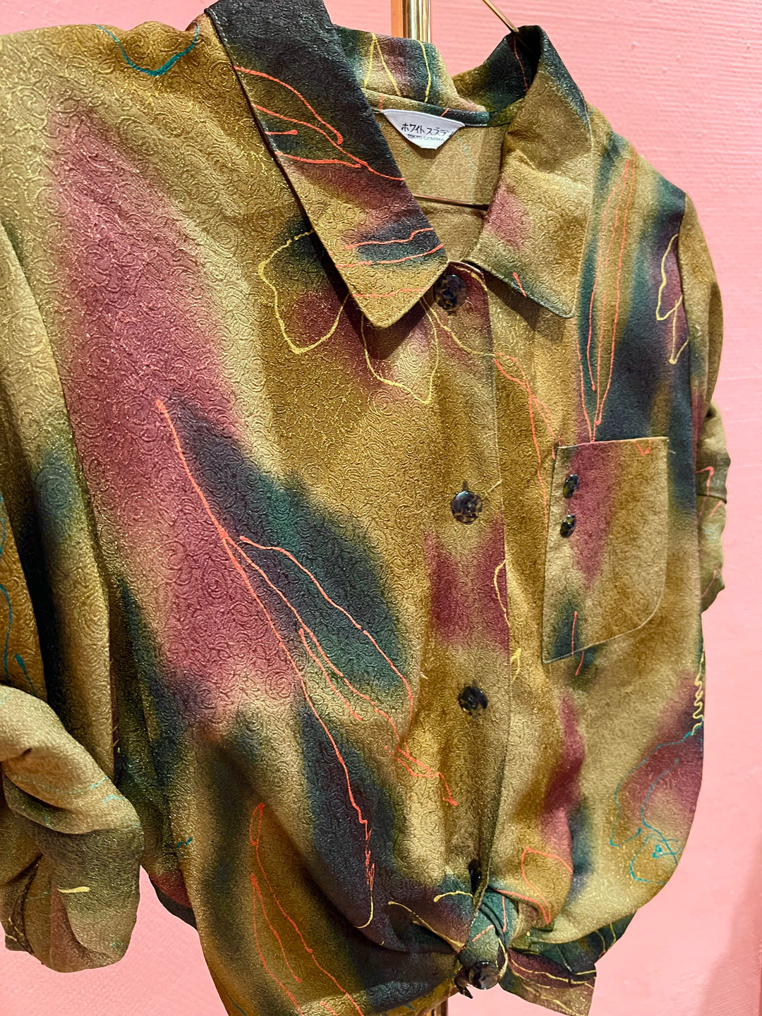 Vintage Vintage bluser S Vintagebluse - Kunstnerstrek, str S