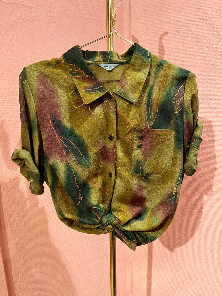 Vintage Vintage bluser S Vintagebluse - Kunstnerstrek, str S