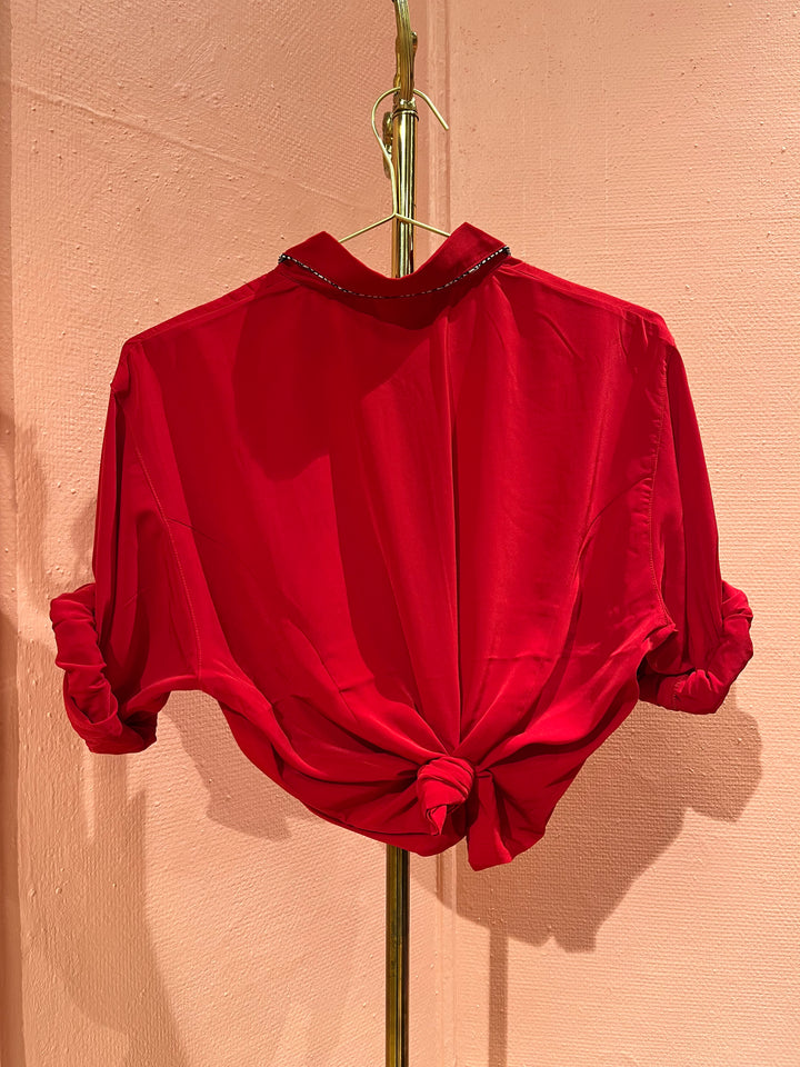 Vintage Vintage bluser S Vintagebluse - Lekende leopard, str S