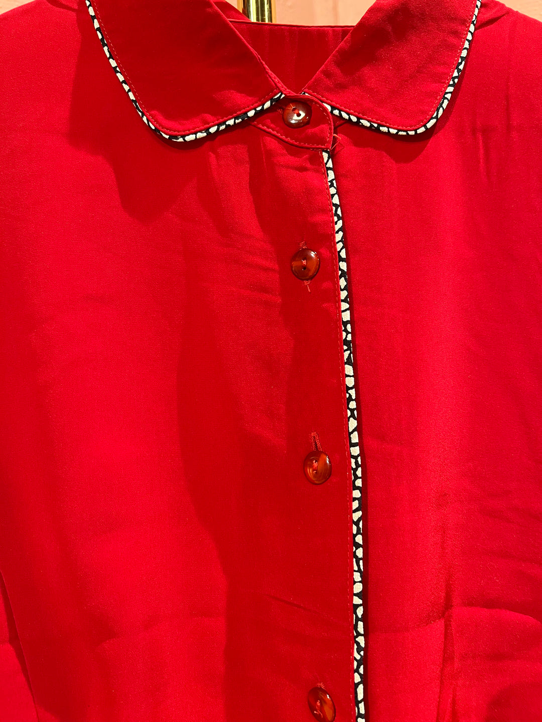 Vintage Vintage bluser S Vintagebluse - Lekende leopard, str S