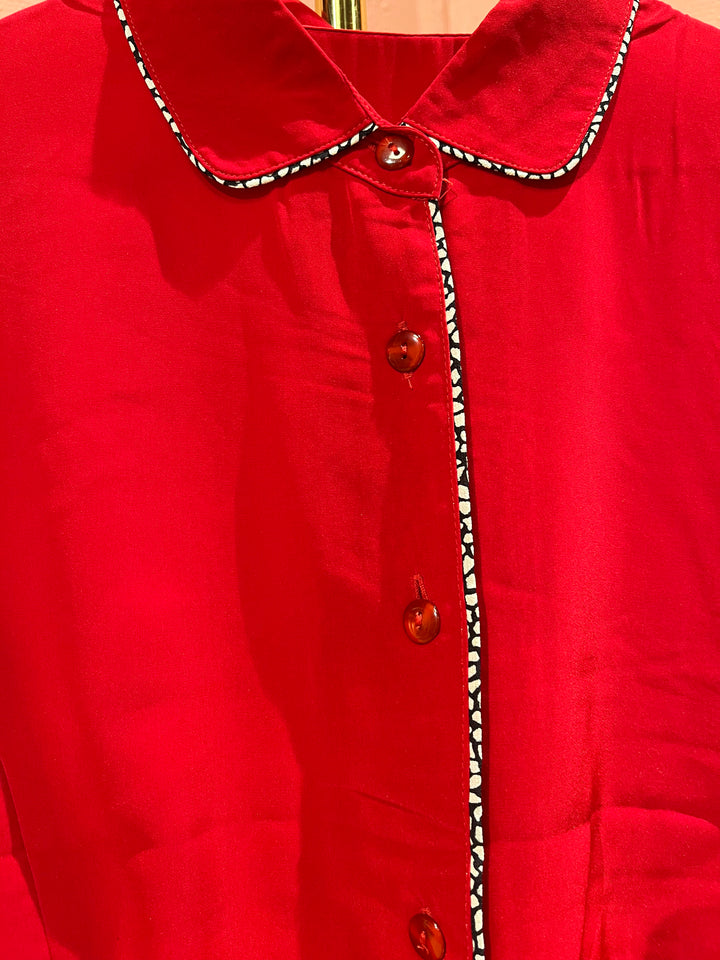 Vintage Vintage bluser S Vintagebluse - Lekende leopard, str S