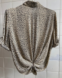 Vintage Vintage bluser S Vintagebluse - Leopardsløyfer, str S