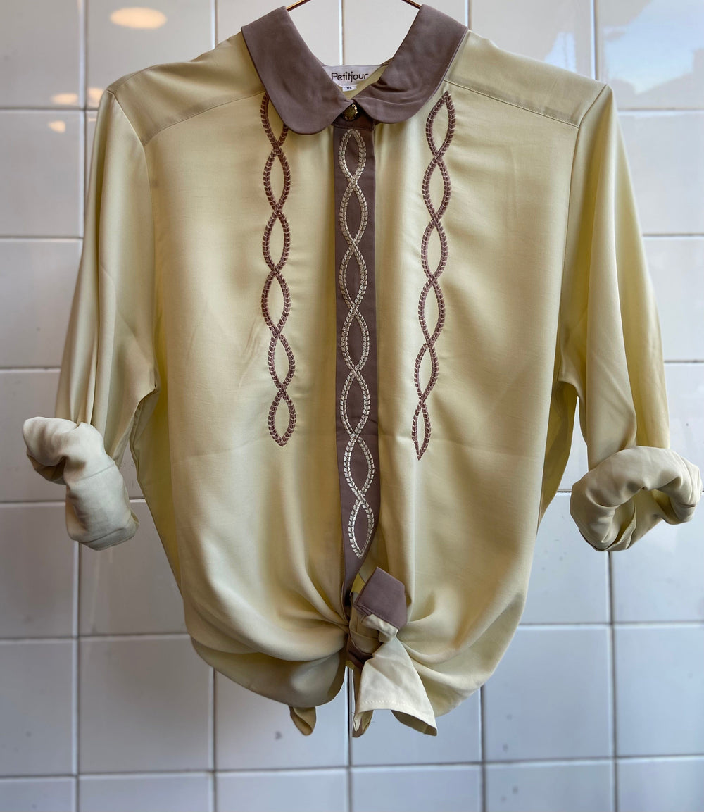Vintage Vintage bluser M Vintagebluse - Løkker, str M