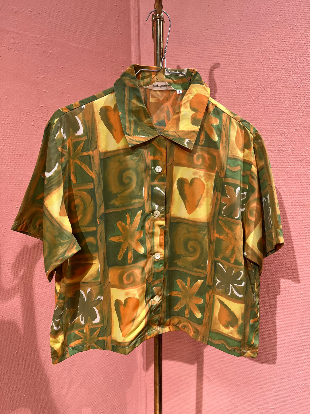 Vintage Vintage bluser L Vintagebluse - Malt vindu, str L