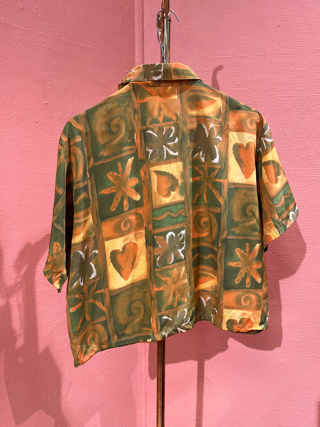 Vintage Vintage bluser L Vintagebluse - Malt vindu, str L