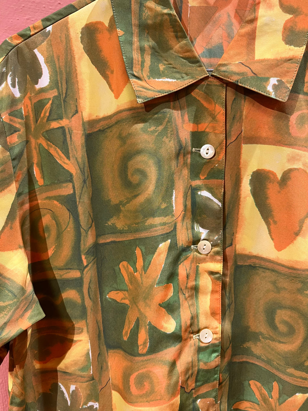 Vintage Vintage bluser L Vintagebluse - Malt vindu, str L