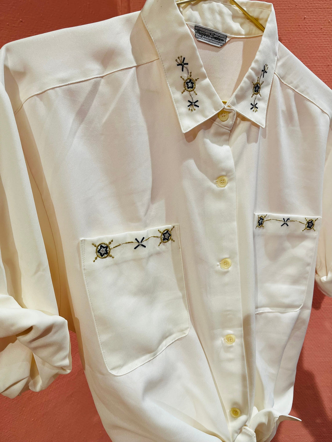 Vintage Vintage bluser S Vintagebluse -  Maritim touch, str S