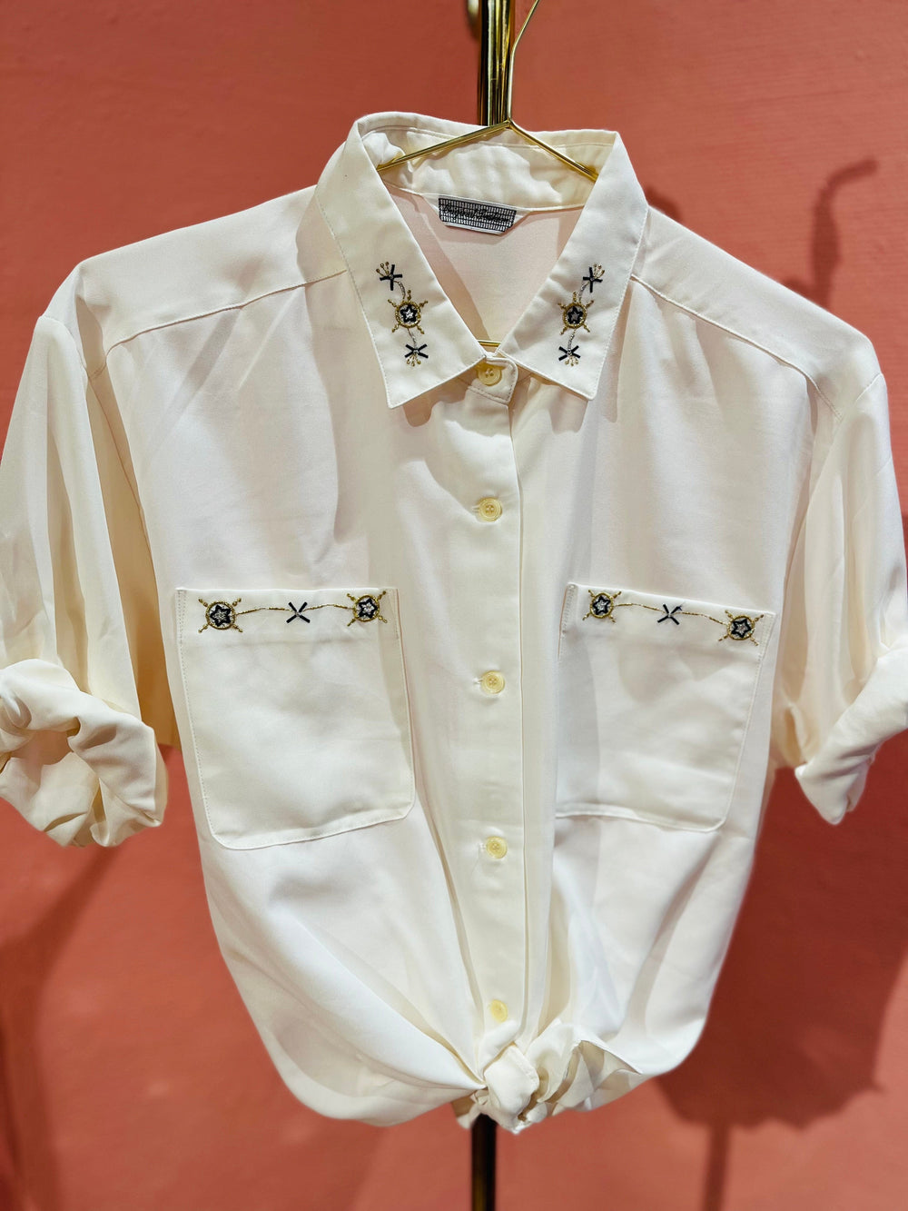 Vintage Vintage bluser S Vintagebluse -  Maritim touch, str S