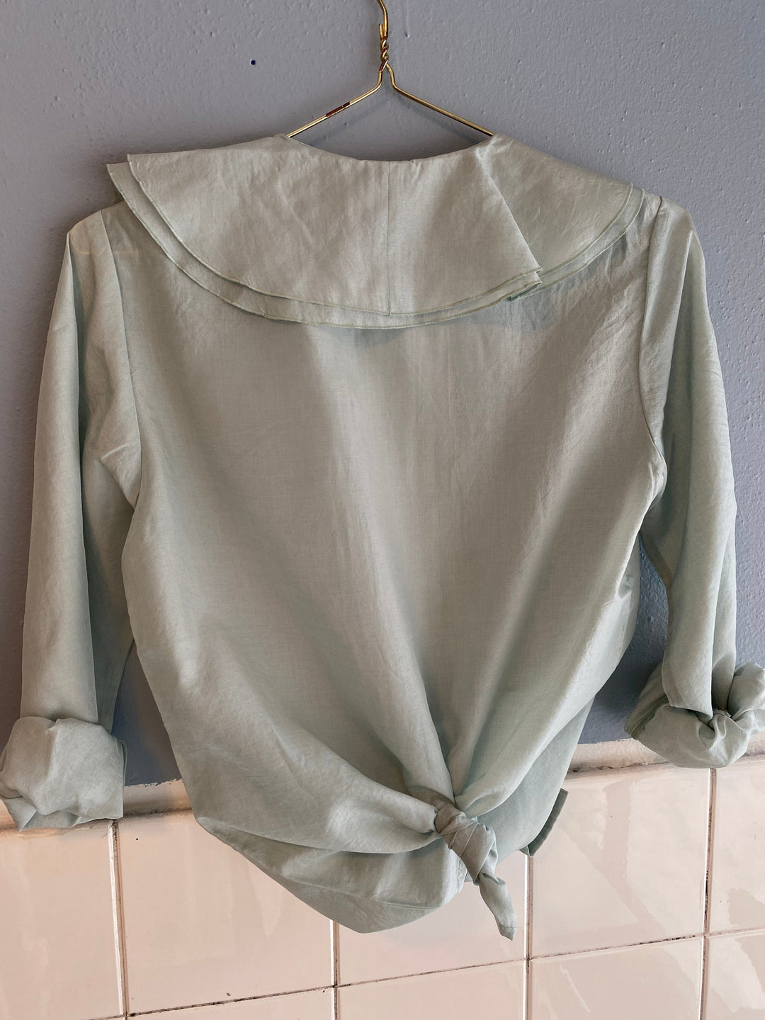 Vintage Vintage bluser XS Vintagebluse - Mint, str XS