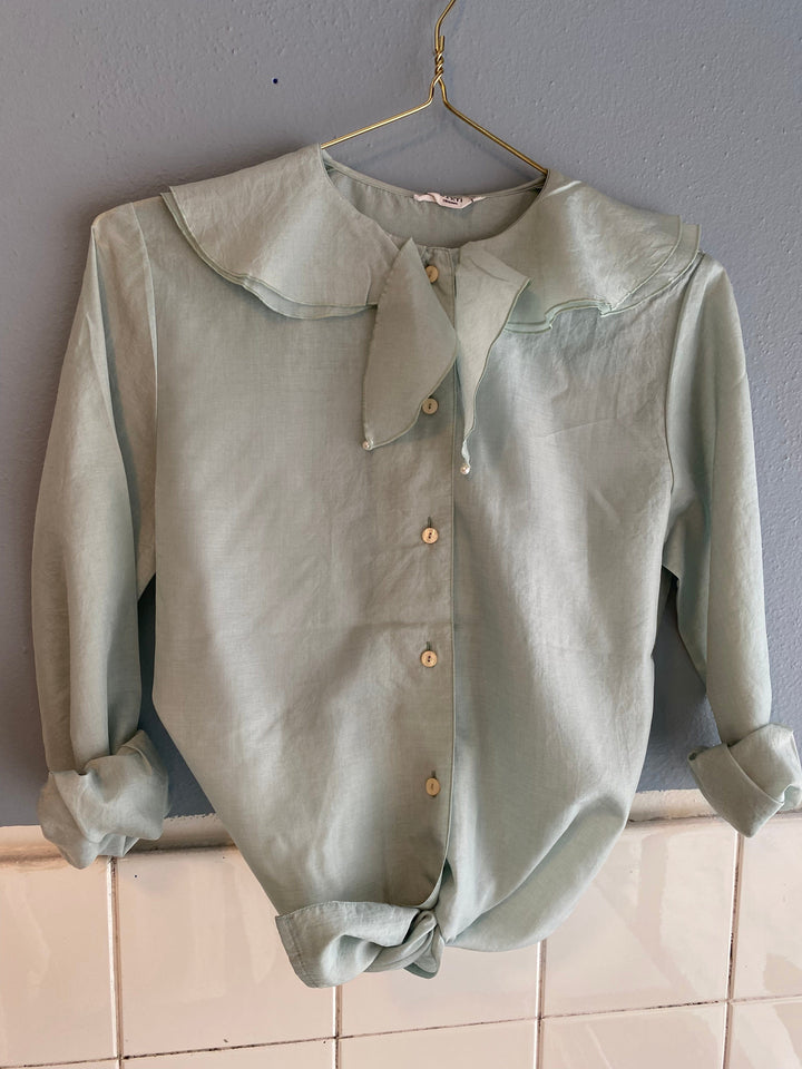 Vintage Vintage bluser XS Vintagebluse - Mint, str XS