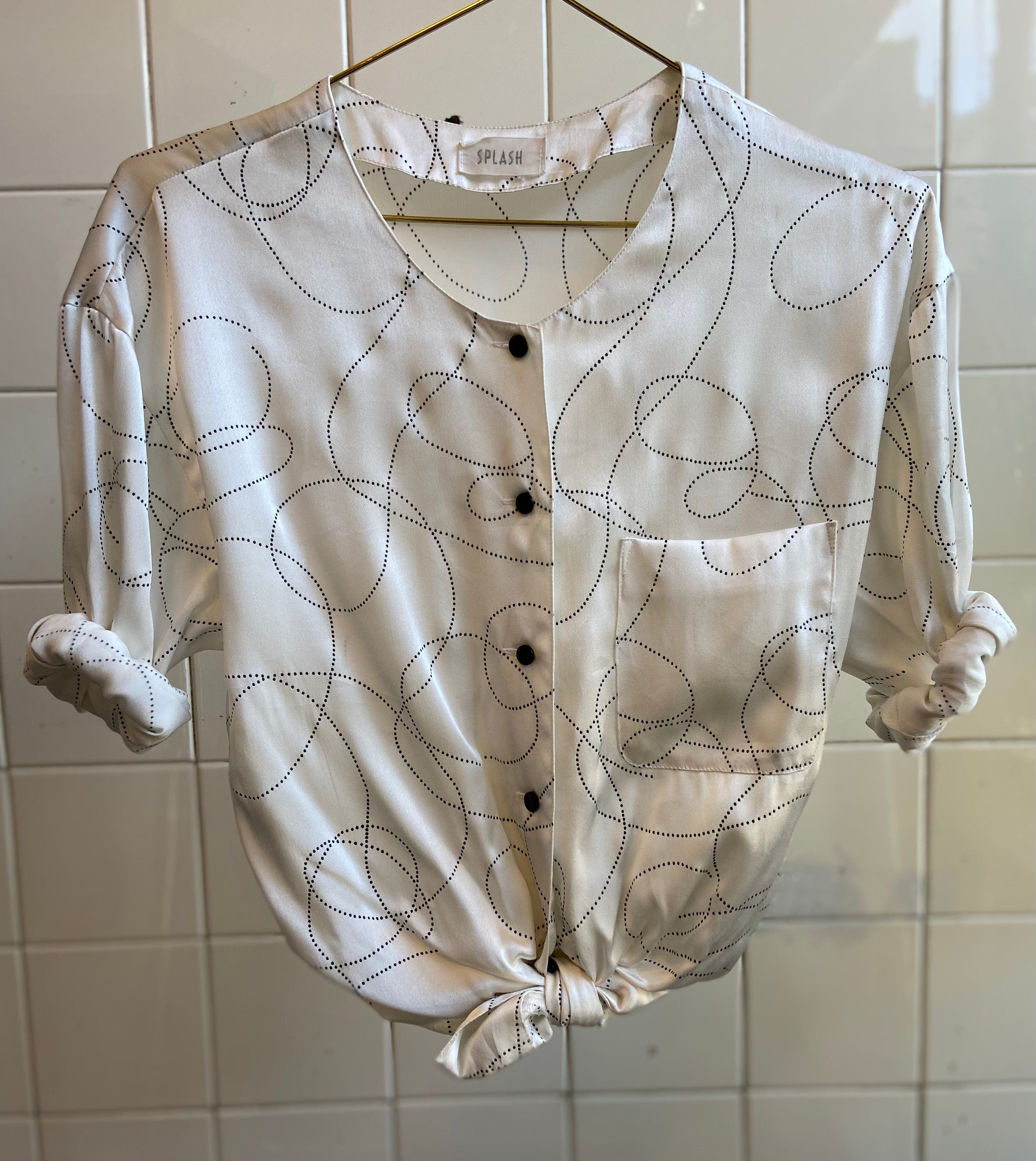 Vintage Vintage bluser M Vintagebluse - Prikkeveg, str M
