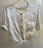 Last inn bildet i Galleri-visningsprogrammet, Vintage Vintage bluser M Vintagebluse - Prikkeveg, str M

