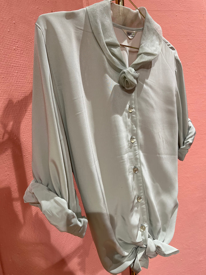 Vintage Vintage bluser L Vintagebluse - Rose-krage, str L