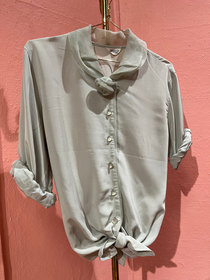 Vintage Vintage bluser L Vintagebluse - Rose-krage, str L